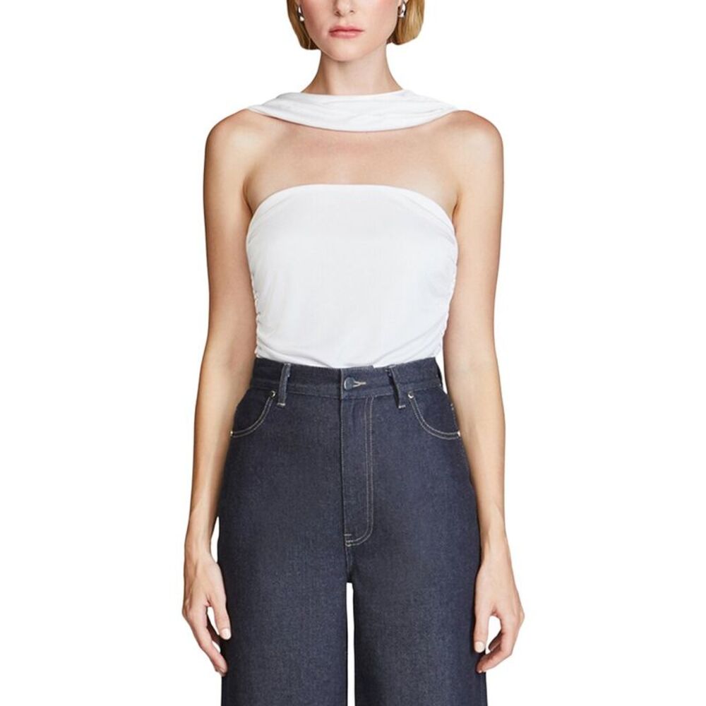 Et Ochs Womens Joss Ruched Crop Top
